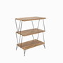 Hanah Home Mesa Lateral de Pino Moderna Industrial 46x76x30 cm Tablero de Partículas Melamina 18mm